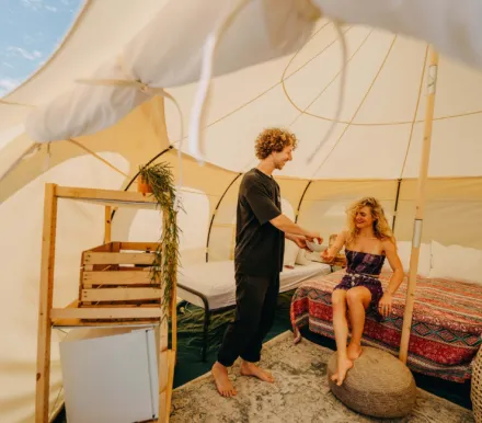 Lotus Bell Tent interieur