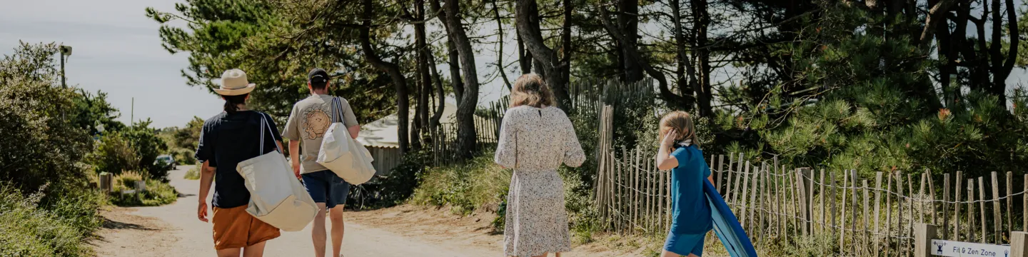 Weg naar het strand